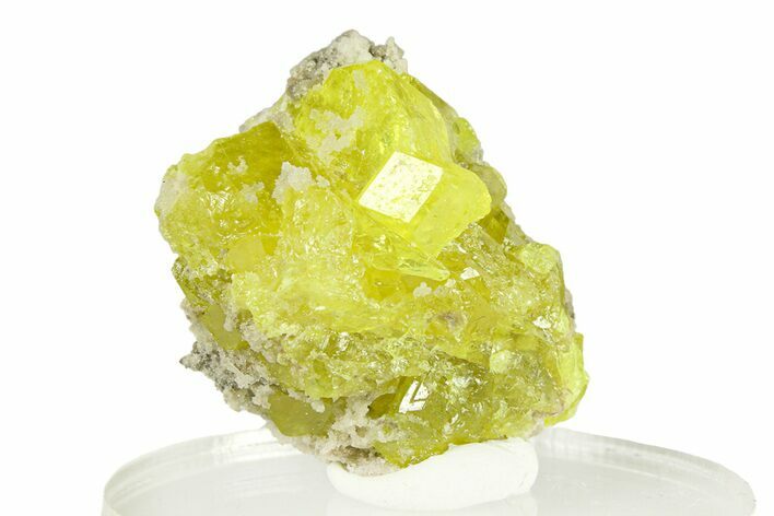 Lemon-Yellow Sulfur Crystals - Italy #293273